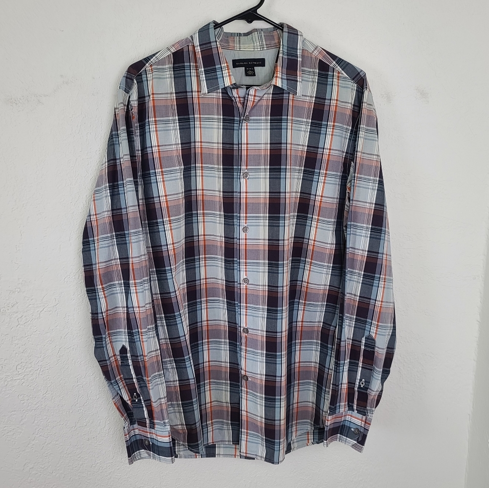 Banana Republic Men's Checkered Button Down Shirt